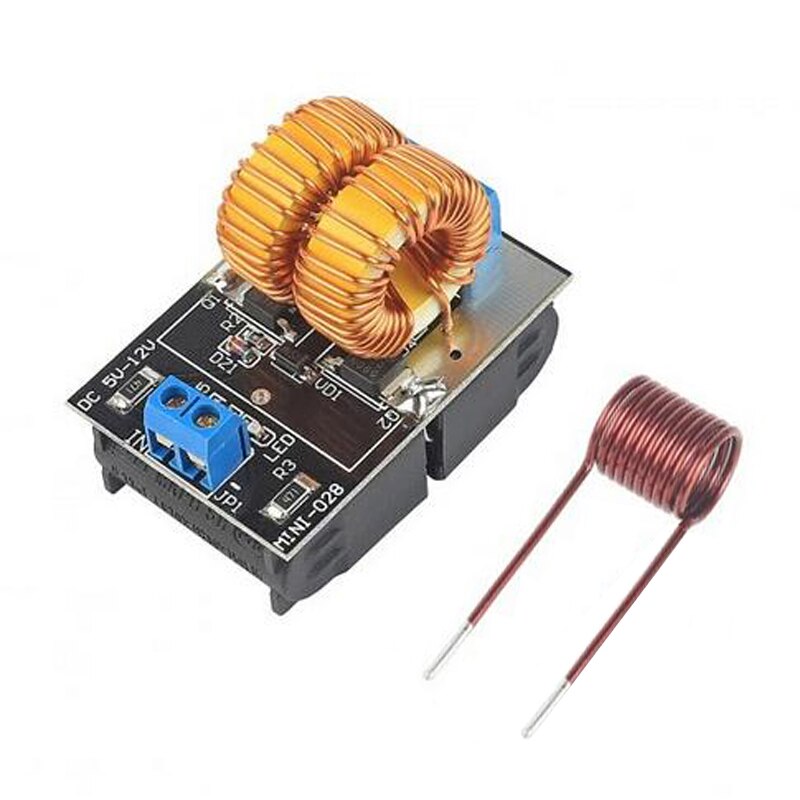 Mini placa de calefacción de inducción ZVS, 12V, 120W, controlador Flyback, calentador amplio, cocina artesanal, bobina de encendido