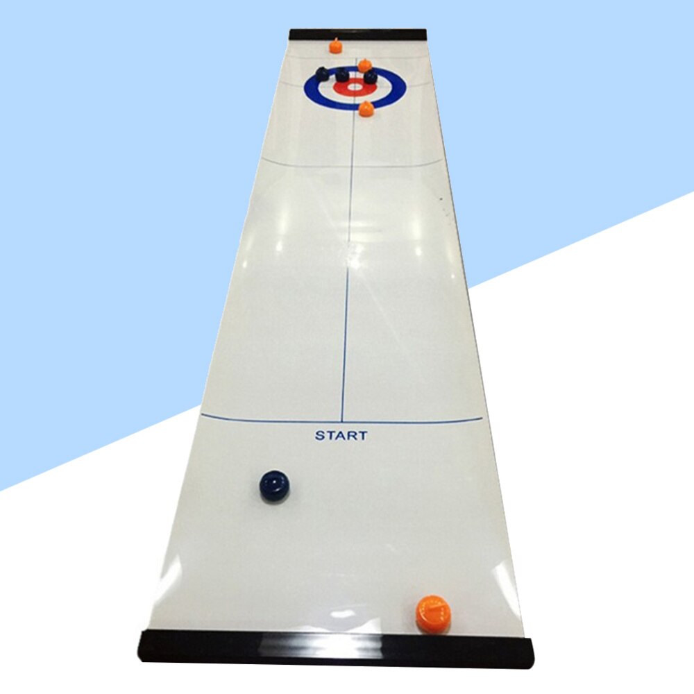 1 sæt curling bordplade legetøj desktop curling fritidssport uddannelsesmæssigt til kontoret: Default Title