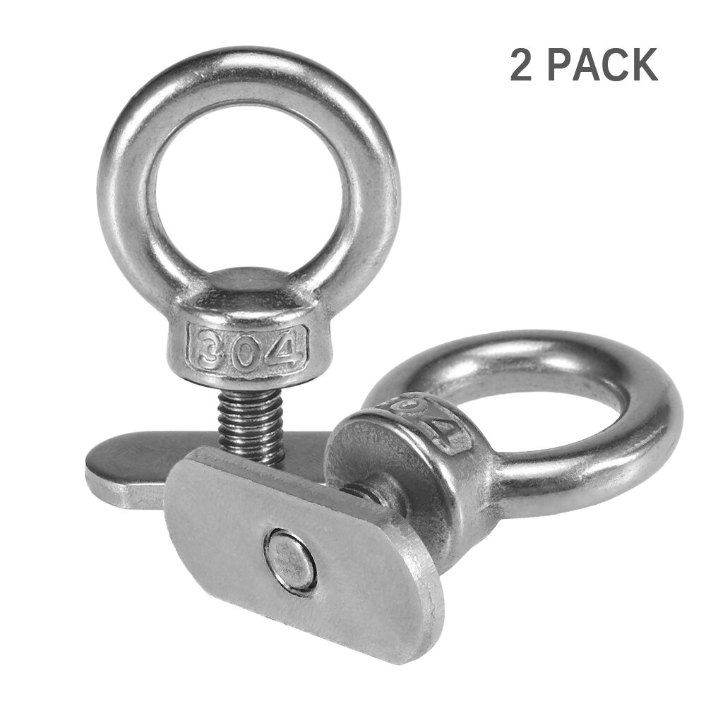 2 Pack Kayak Track Mount Tie Down Eyelet for Bungee Cord Rope kayak accessories: Size 1