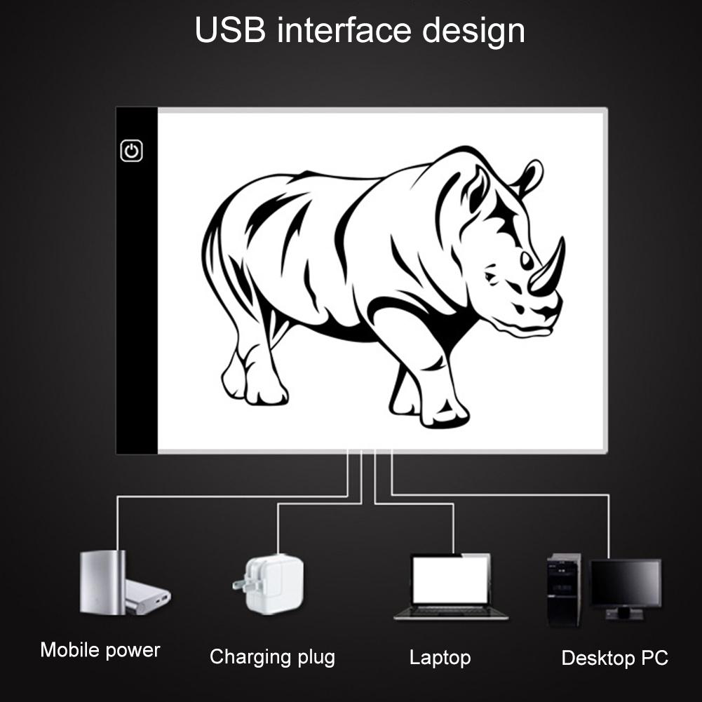 Write-through Board A5 Animation Drawing Board Table Diamond Painting Glow Pen Tablet Pad