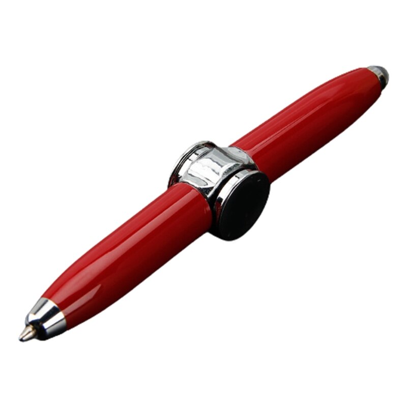 Led Spinning Pen Balpen Fidget Spinner Hand Top Licht Edc Stress Relief Speelgoed L5YF: Rood