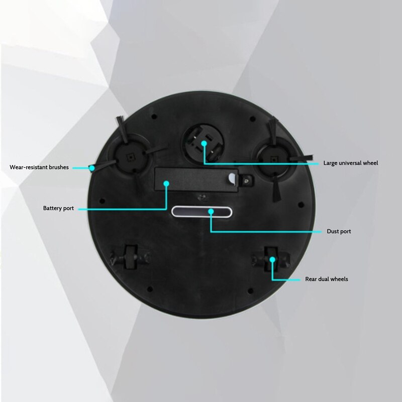 Smart Robot Vacuum Cleaner 2-In-1 Robotic Vacuum and Mop Combo Super-Thin Quiet for Pet Hair Hard Floor Low Pile Carpet