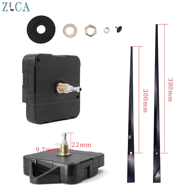 ZLCA DIY Clock Mechanism Repair Tool Parts Kit Set Clock Movement Clock Hands 38cm Closcks Wall Home Decor Living Room