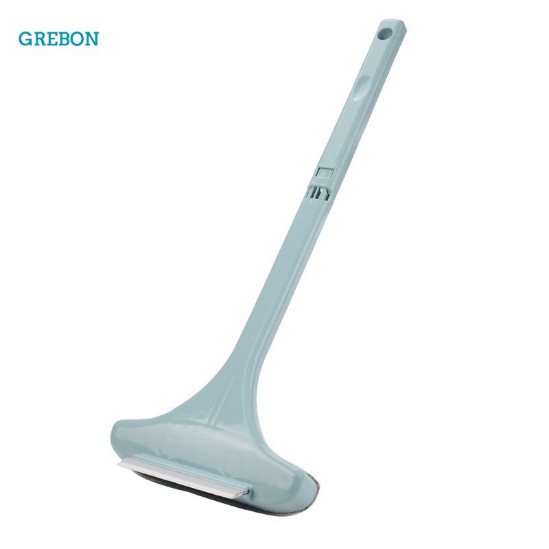 Double Side Glass Cleaner Multipurpose Window Glass Cleaning Brush Dust Cleaner Brush For Washing Window Glass Wiper Household: double side blue
