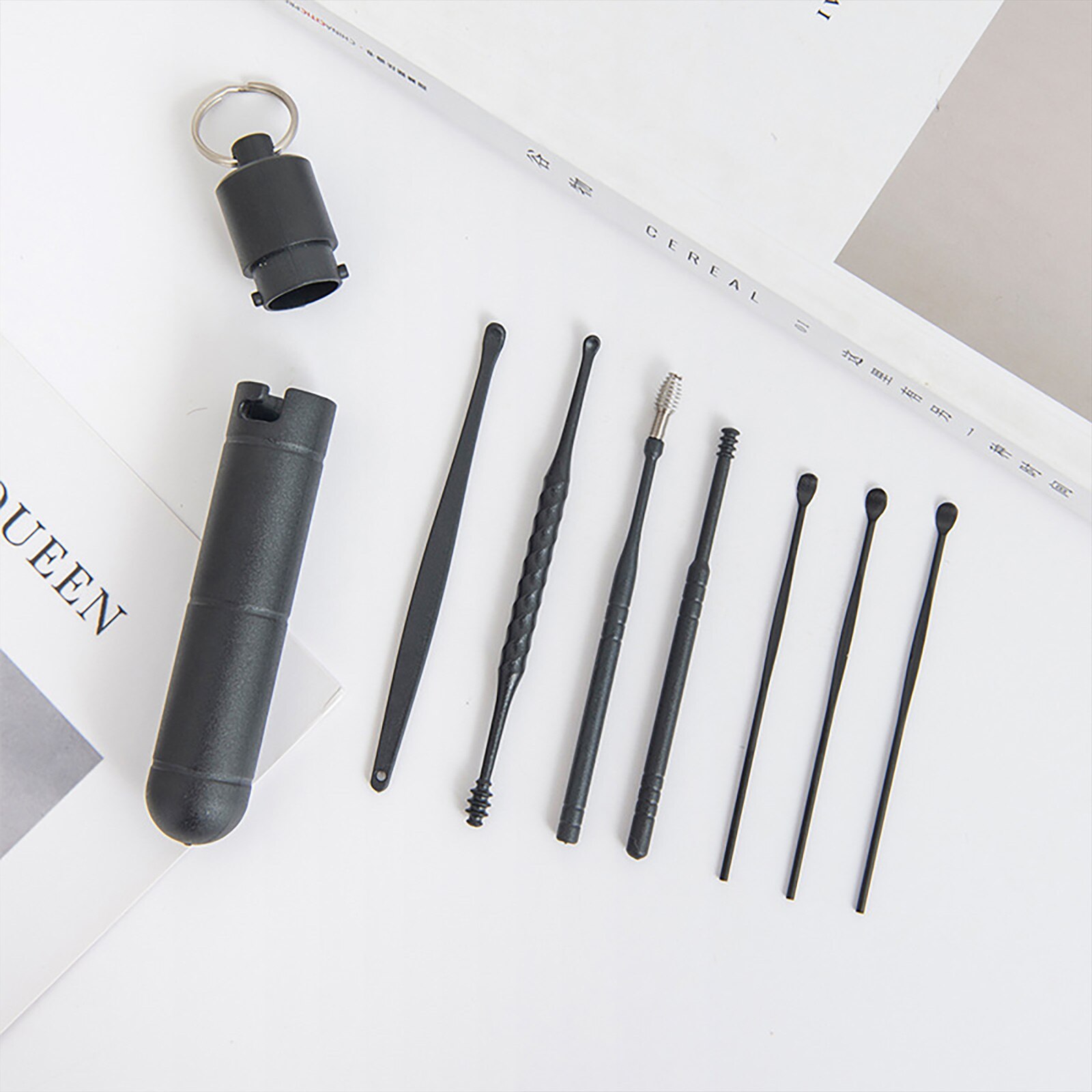 Ear Cleaner Wax Removal Tool Earpick Sticks Earwax Remover Curette Ear Pick Cleaning Ear Cleanser Spoon Healthcare Earpick Set