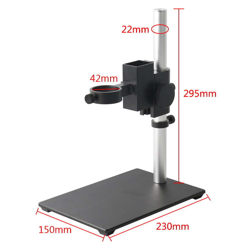 Metal Industrial Digital Camera Stand 40mm/50mm Ring C Mount Lens Focusing Holder For HDMI USB VGA Video Microscope: 42mm Stand A