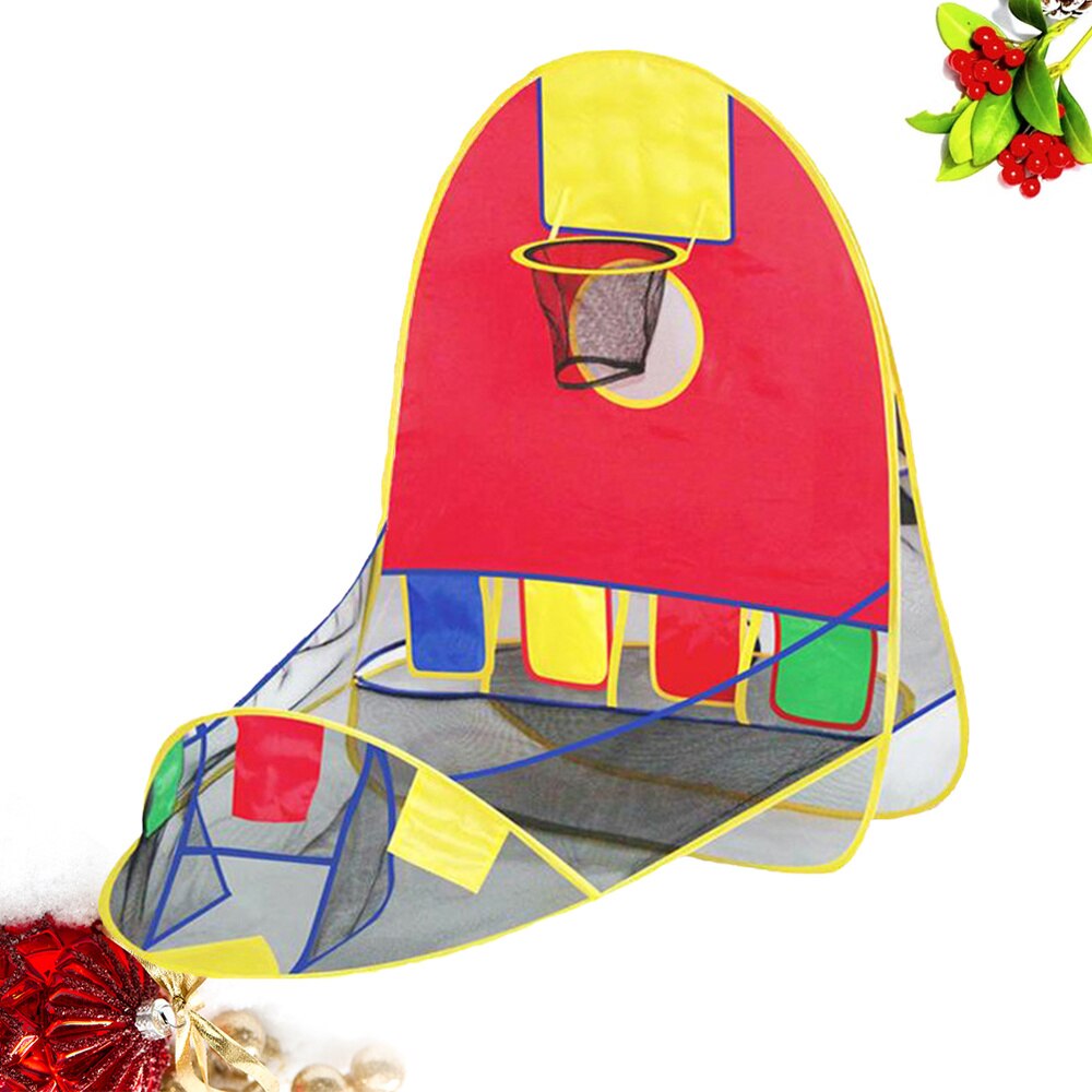 1 PC Tent with Basket Foldable Throwing Tent Game House for Outdoor