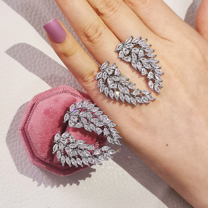 2020 novo na moda asas de anjos 925 prata esterlina moda anel para feminino menina festa presente jóias por atacado r5917