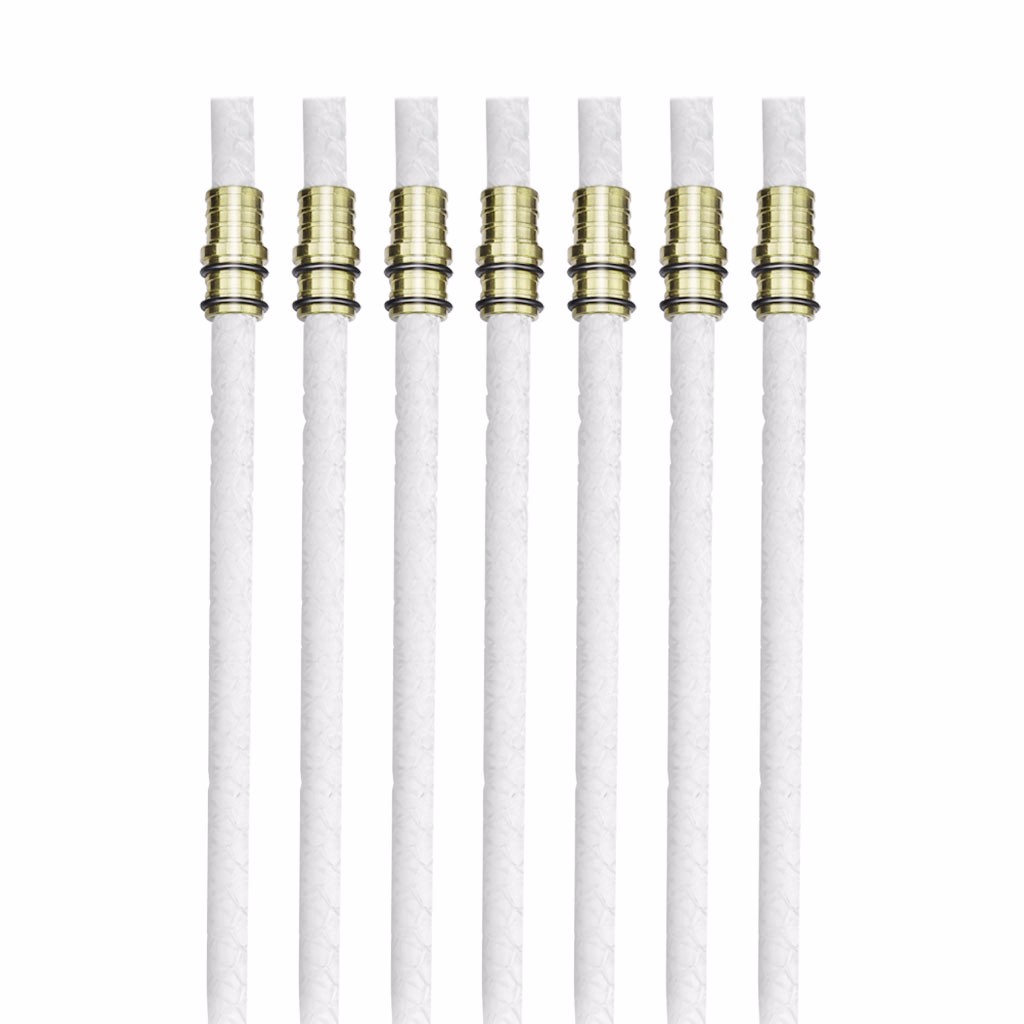 Kit de antorcha de botella de vino 4 paquetes, incluye 4 mechas de antorcha de larga vida, montaje de mecha de latón arte naturaleza hogar Decoración: 7pcs