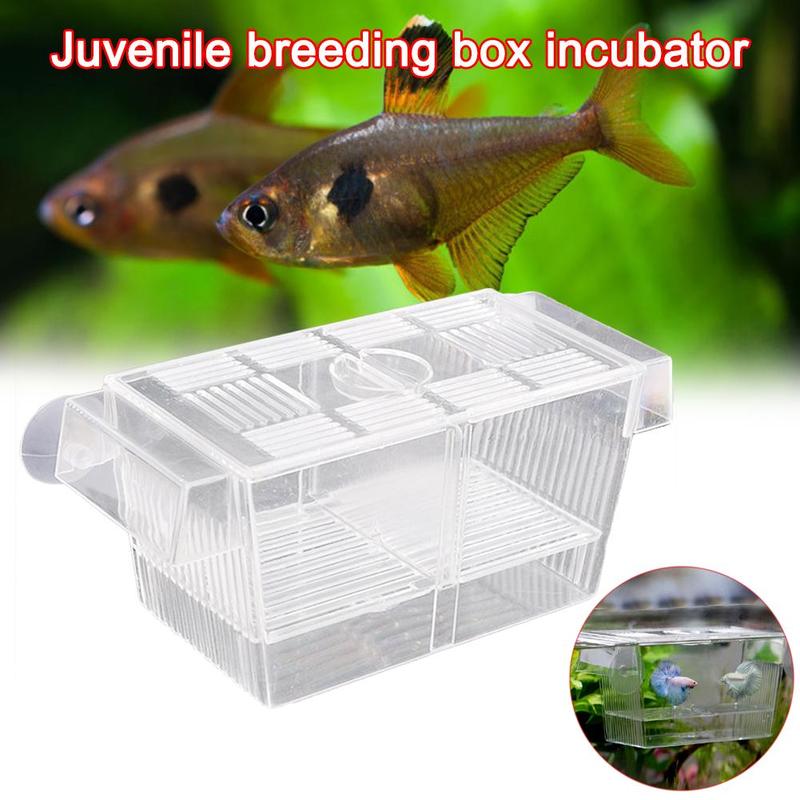 Acrylic Aquarium Incubator Aquarium Fish Breeding Box Pet Fish Tank Guppy Breeder Rearing Hatchery Splits Fish Tank