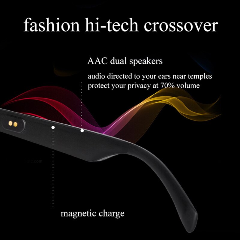 Smart Wearable Accessories Non-bone Conduction Bluetooth Audio Smart Online Class Home Office Anti-blue Light Smart Glasses