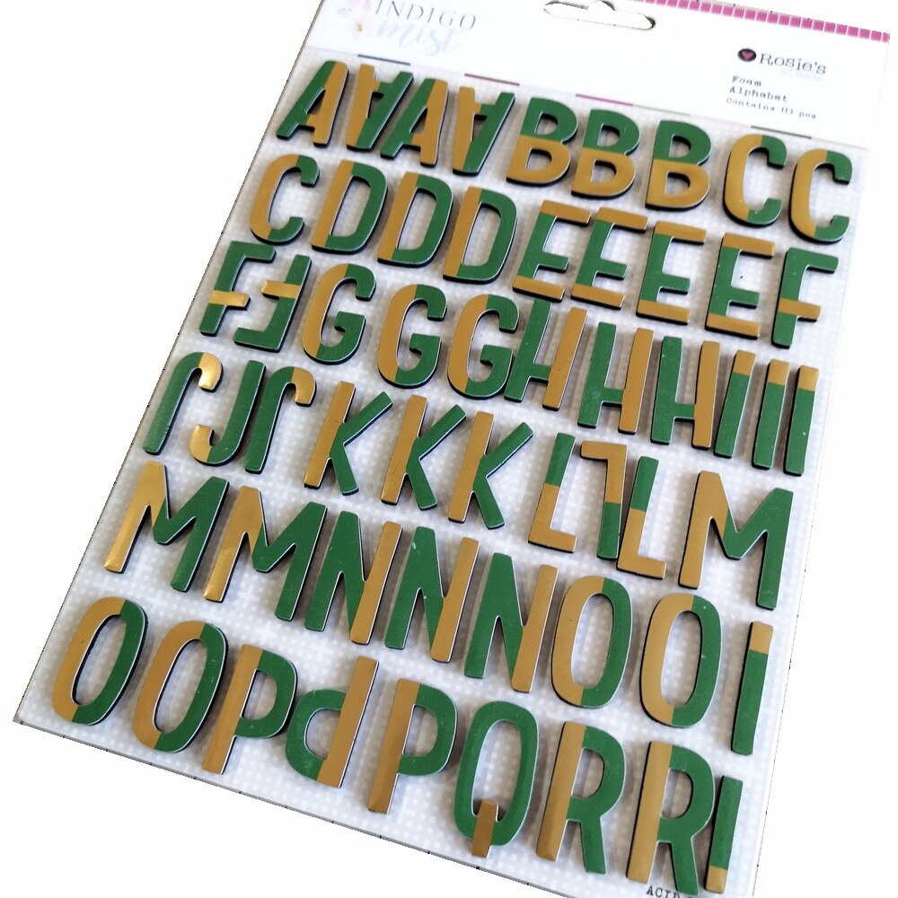 CRZCrafter Foam Alphabet & Numbers Stickers Embellishments Foil DIY Crafts For Scrapbooking Cardmaking Journal Decoration