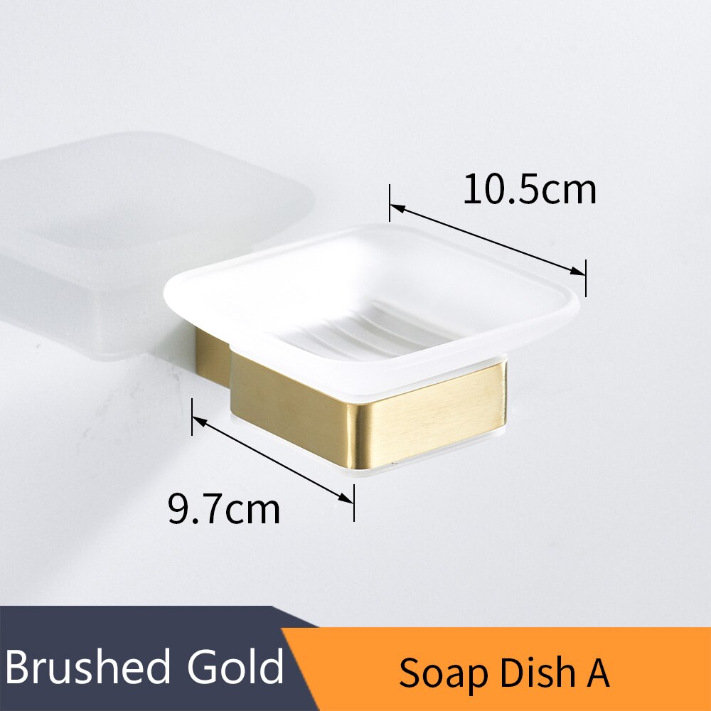 Badkamer Accessoires Bad Hardware Set Gouden Kleur Swan Toiletrolhouder Handdoekenrek Tissue Houder Papierrolhouder A08-630: Soap Dish-A