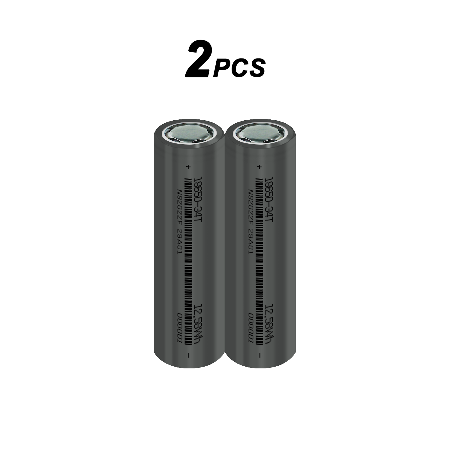 Original 18650 Battery Rechargeable 3.7V 3400mAh 1C Discharge Li-ion Batteries for Power Bank Flashlight Batteries Toy: black