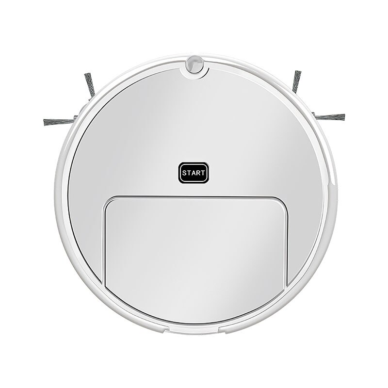 Home Intelligent Robot Vacuum Cleaner Smart Cleaning Wet Mopping Sweeping Dust Self Navigated Rechargeable Smart Cleaner Robot: White
