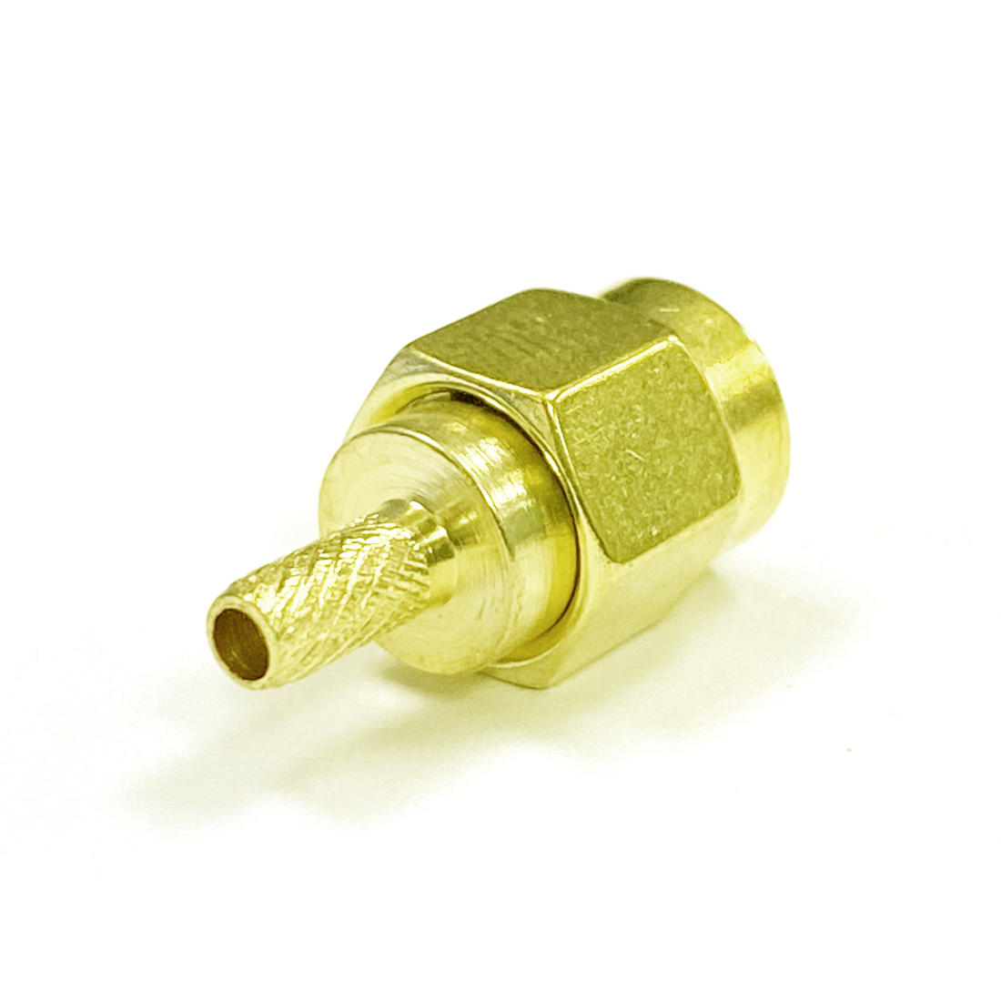 1Pc Sma Male Plug Rf Coax Modem Connector Crimp Voor RG316 RG174 LMR100 Kabel Recht Verguld Voor Draadloze modem