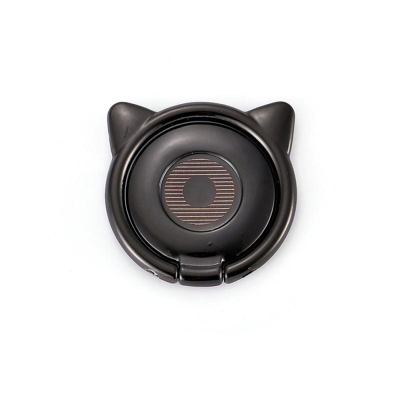 Nette Katze Ebene Finger Ring praktisch Schreibtisch Stehen Metall Tisch Faltbare Halterung Wiege Stabil Tragbare Halfter Schreibtisch Halterung: 4