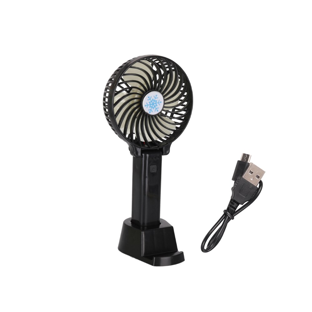 Zomer Koeler Draagbare Ventilator Handheld Usb Usb Oplaadbare Mini Vouwen Fan Reizen Outdoor Home Office Rustig Inklapbare Bureau Fans: black