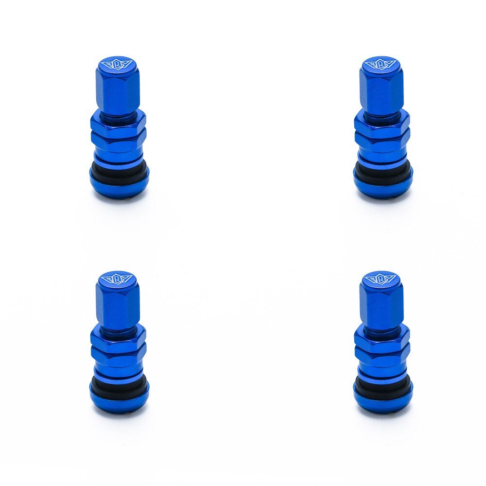 - universal 4 volk racing smidda aluminium ventilspindelkapslar hjul fälgar ht -wr11: Blå
