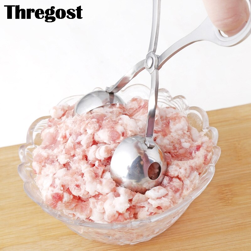 Stainless Steel Meatball Press Maker Meatball Fish Ball Clip DIY Fish Meat Rice Ball Maker