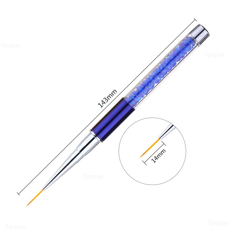 Stylo pour vernis à ongles nail art, lot de 1, dégradé, UV gel, lignes, rayures, grille, outil de manucure, DIY,: No.5