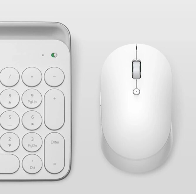 Originele Xiaomi Draadloze Dual-Mode Muis Stille Ergonomische Bluetooth Usb Zijknoppen Portable Mini Draadloze Muizen Voor Laptop