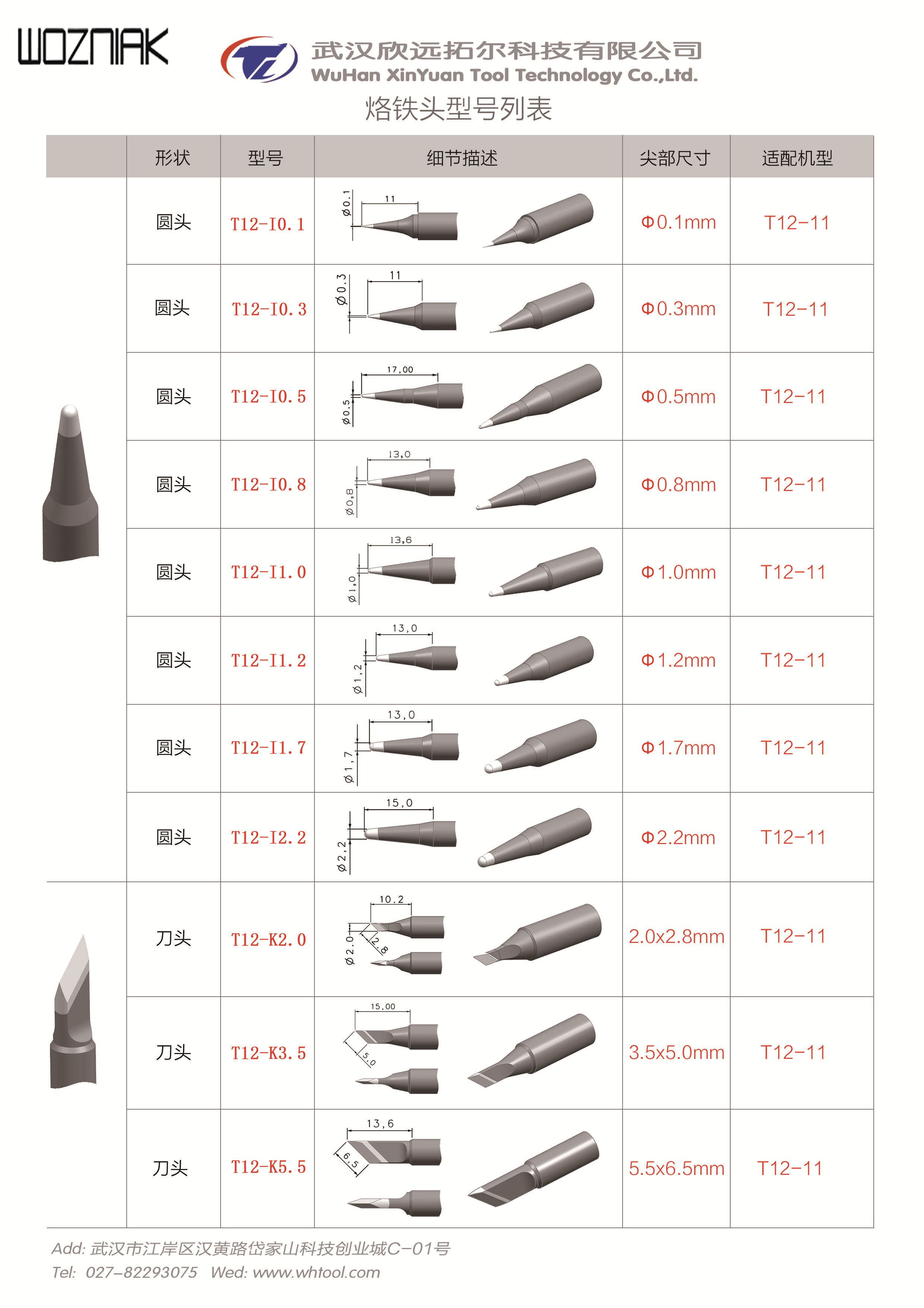 LEISTO T12-11 tips Replaceable Iron Tool Solder Ti... – Vicedeal
