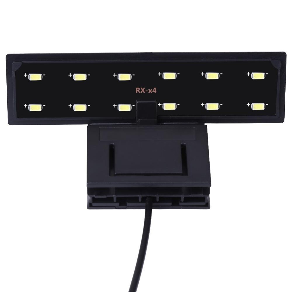 Aquarium led-verlichting 5w energiebesparende waterdichte clip-on aquarium uv-lampen planten groeilamp aquariumdecoratie