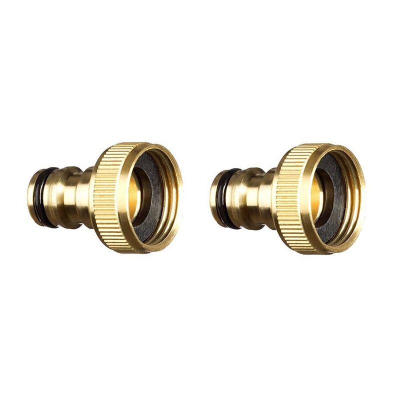 4Pcs Garden Water Hose Pipe Fitting Tap Male Faucet Connectors, Garden Hose Quick Connect Fittings 3/4 Inch