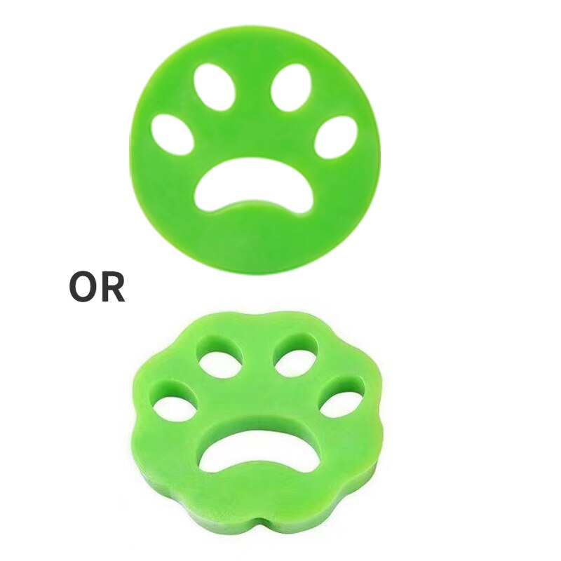 Brosse en Silicone réutilisable pour enlever les poils, tampon autocollant en fourrure de chien, Machine à laver, accessoires pour animaux domestiques, outil de nettoyage de vêtements: 1pcs Green Random