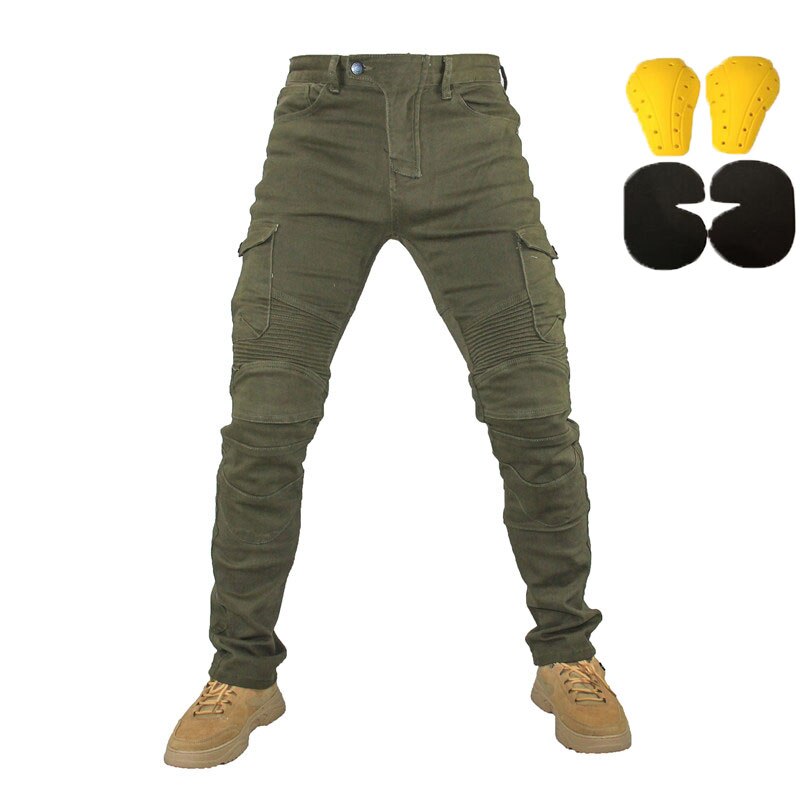 Motorjeans Pantalones Motocicleta Hombre Featherbed Jeans Standaardversie Autofitbroek Broek Zomerrijden: Bruin / S