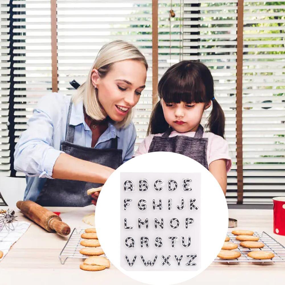 Postzegels Voor Cookies Letters Cake Zoete Letters Stempel Gereedschap Fondant Embossing Cutter Alfabet Gebak Versieren Accessoires D N2O5