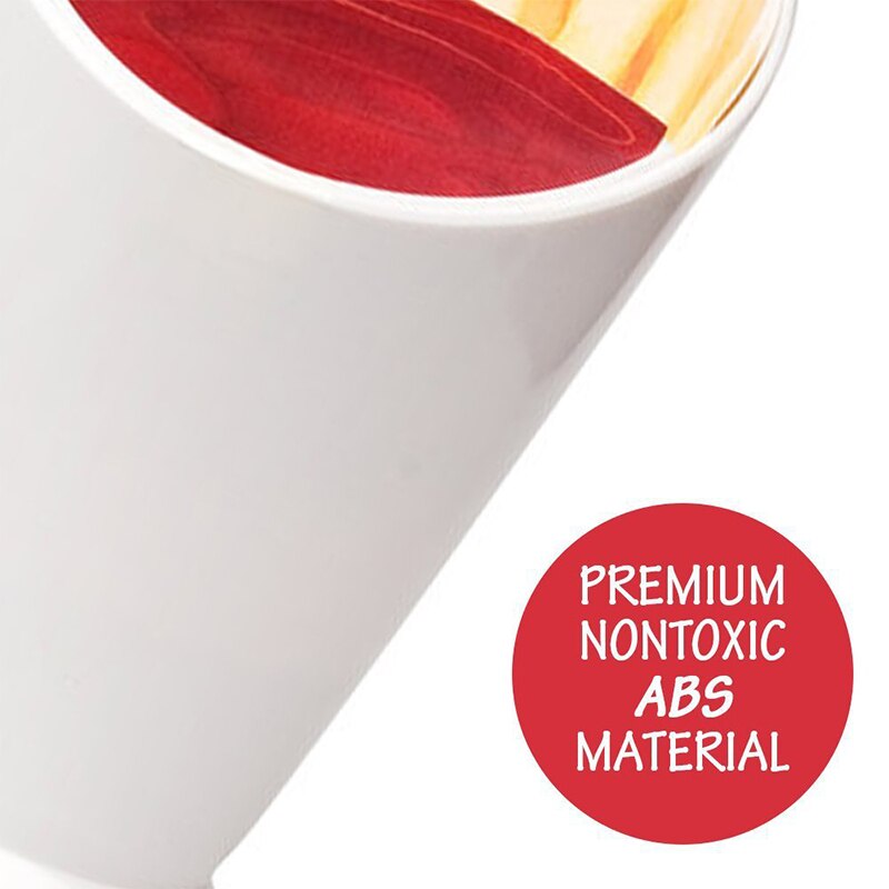 Assortert saus ketchup syltetøy dyppe kopp bolle pommes frites kjegle salat dypping kopp retter potet verktøy kjøkken tilbehør hjem
