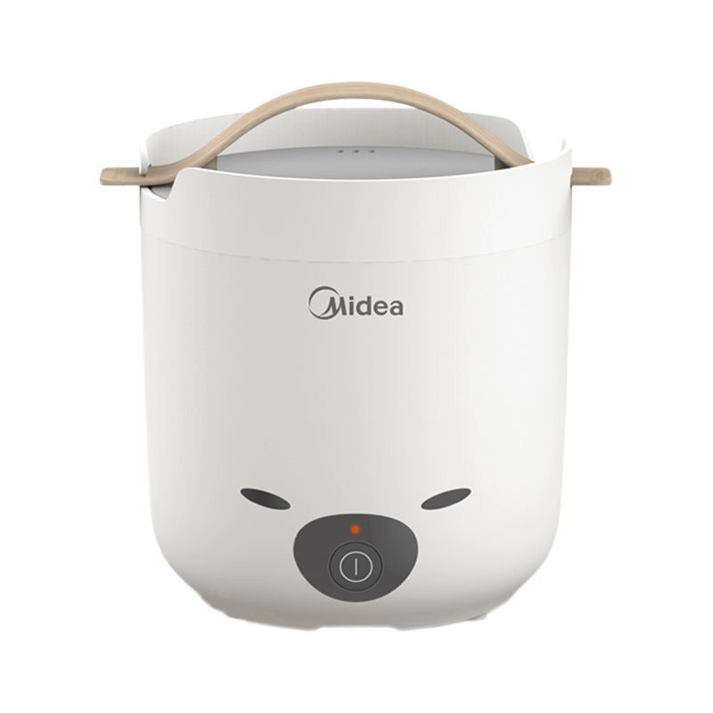 Midea-Olla arrocera eléctrica portátil de acero inoxidable, 1,3l, electrodomésticos de cocina multifuncionales para dormitorio de baja potencia, disponible