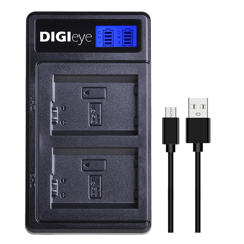 3Pcs 2160Mah NP-FW50 Np FW50 Batterij + Lcd Usb Dual Charger Voor Sony Alpha A6500 A6300 A7 7R a7R A7R Ii A7II NEX-3 NEX-3N NEX-5: 1 charger