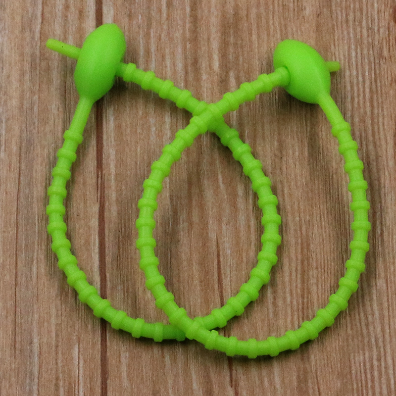 10 Teile/los 13 Farbe Silikon Wiederverwendbare Tasche Krawatten Twist Draht Befestigen Kabel Postleitzahl Krawatte Headset Daten Linie Universal- Magie: Freier Raum