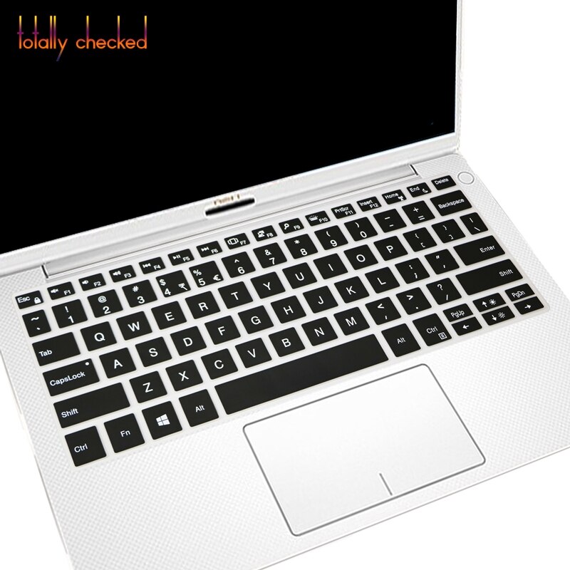 Silicone Keyboard Cover for Dell XPS 13 9370 9380 9365 - Ultra-Thin, Waterproof, Dustproof: Black