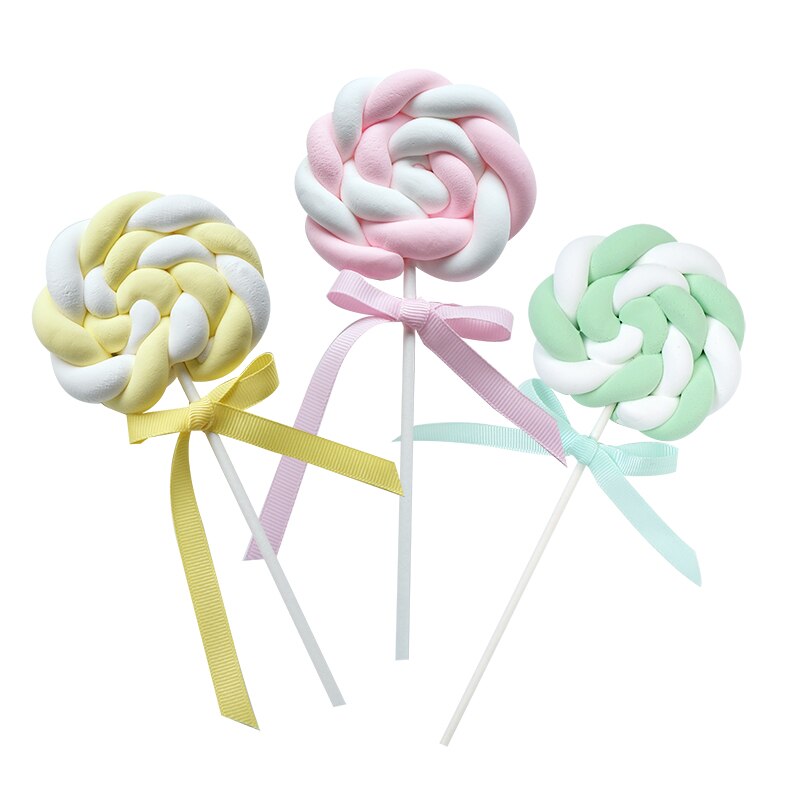 Lollipop Twist de simulación, accesorios de Lollipop Rosa lindo Lollipops decoración para fotografías, de simulación de dulces