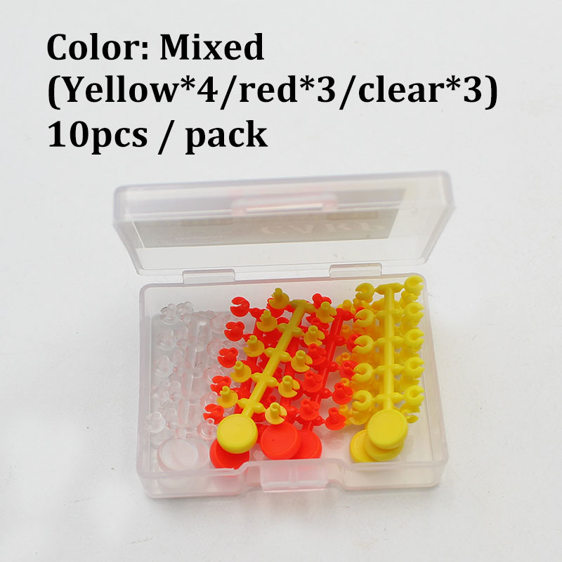 10 Kaarten Karpervissen Accessoires Haak Aas Floss Cap Vissen Karper Pop Up Boilies Stop Kralen Karper Pakken Rigs Aas stopper Tool: Mixed