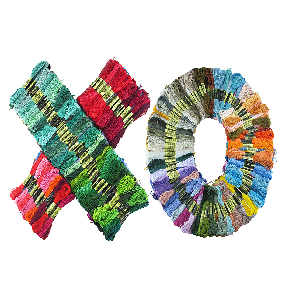 300 Colors Anchor Similar DMC Cross Stitch Cotton Embroidery Thread Floss Sewing Skeins Craft DIY Handmade