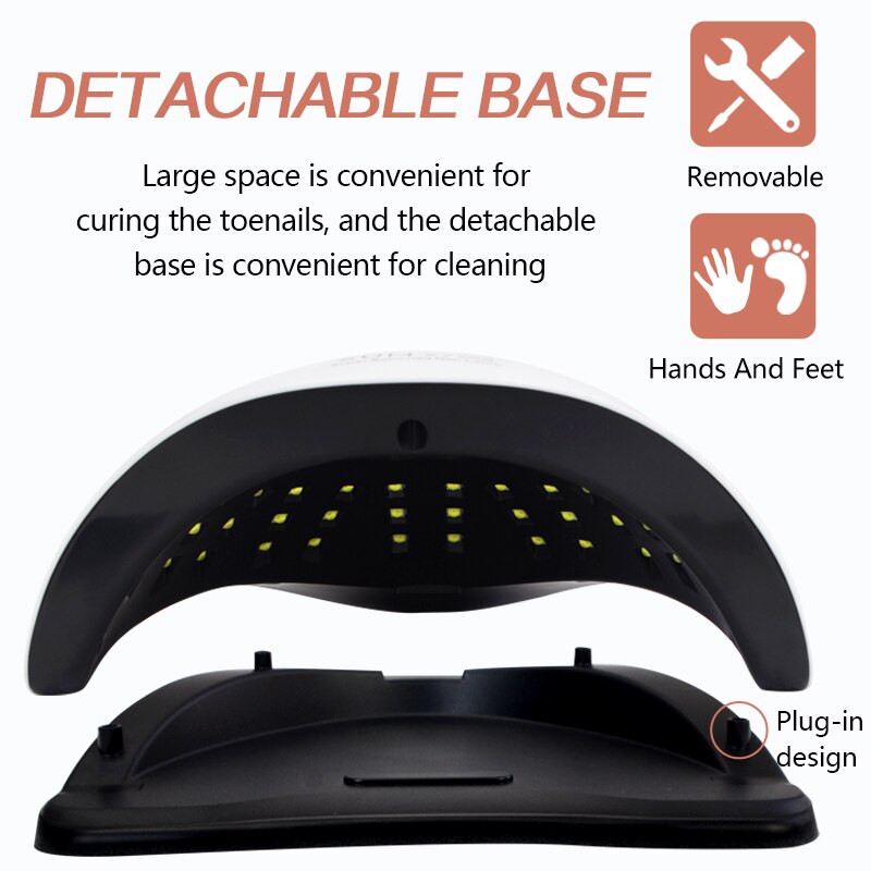 SUN X7 MAX-Lámpara LED de secado de uñas, 10/30/60/99 temporizador, ajuste, pulidor, secador con detección de movimiento, UV, herramienta de manicura de Gel