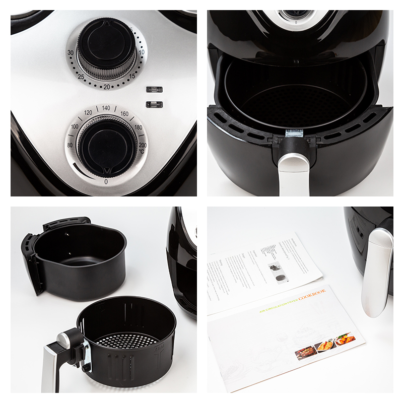 2.6L Healthy Kitchen 1300W 110/220V Electric Fryer Air Free Fryer French Fries Oven Empty High-speed Air Circulation