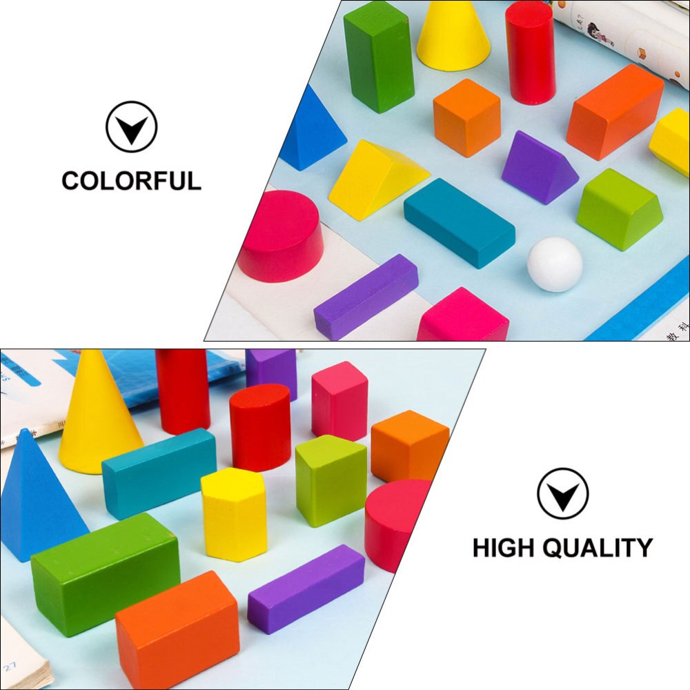 1 Set of Math Geometrical Pieces Early Education Toy Math Learning Toys for Students