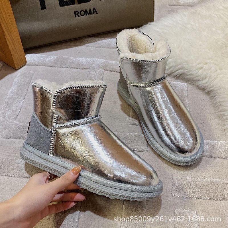 Winter wasserdichte dünnen niedrig-schneiden schnee stiefel frauen Reißverschluss verdickung schuhe dicken sohlen kurze röhre Schüler baumwolle schuhe