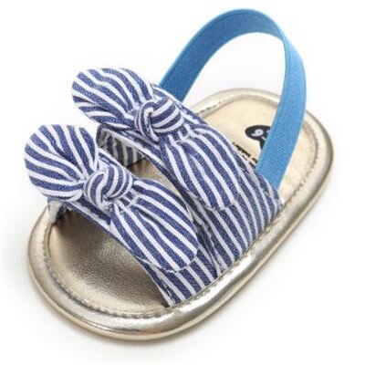 Baby Sandalen Kind Baby Meisje Strik Houten oor Sandalen Lederen Sandalen Zomer Party Prinses Schoenen: E / 0-6 months