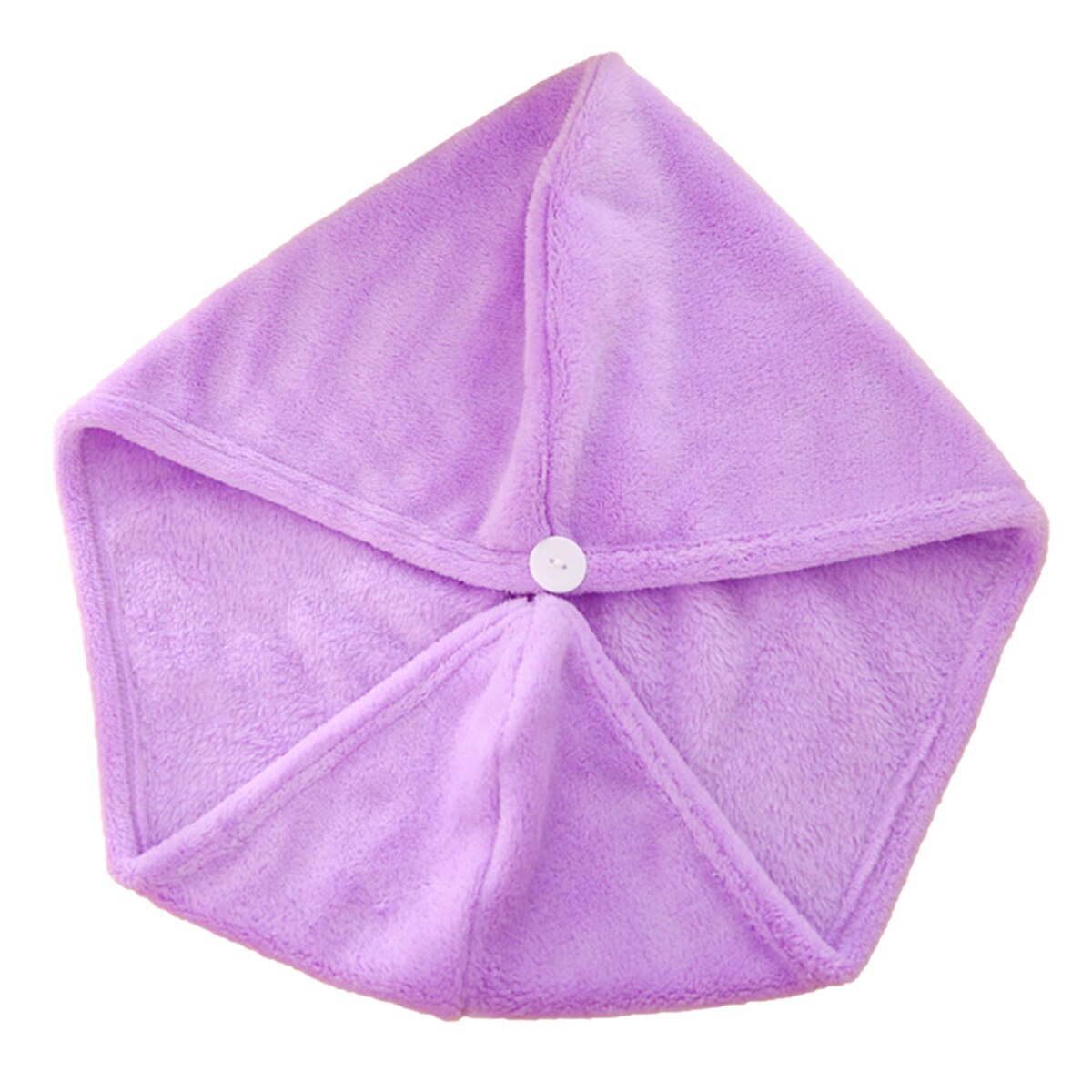 Korallfleece hår torr handduk superabsorberande turban handduk turban för kvinnor hår bad inlindad mössa: Lila