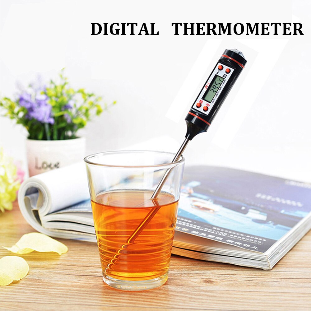 Vlees Thermometer Digitale Bbq Thermometer Elektronische Koken Voedsel Thermometer Probe Water Melk Keuken Oven Thermometer Gereedschap
