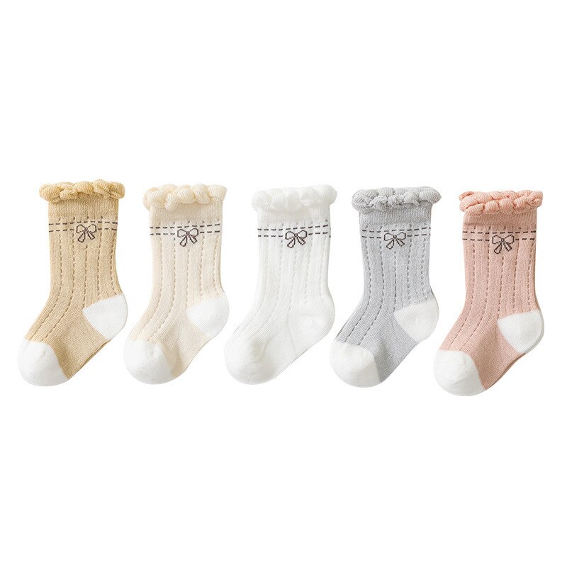 Babysocken, mädchensocken, atmungsaktive netzsocken, kindersocken für mädchen, baumwolle, niedliche neugeborenen- und kleinkindsocken, babykleidungsaccessoires 0-3y