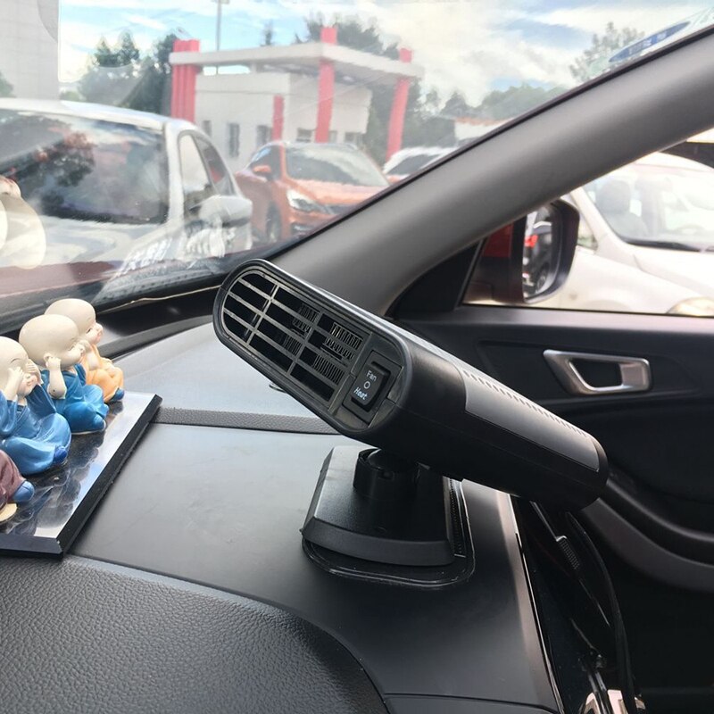 Desempañador de coche portátil Universal calentador de parabrisas desempañador para calefacción y refrigeración rotación de 360 grados hacia arriba y hacia abajo