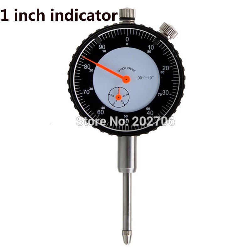 Stødsikker 1 tommer indikator 0.001 "tommer skiveindikator 0-0.5 " måleur mikrometer præcisionsværktøjer